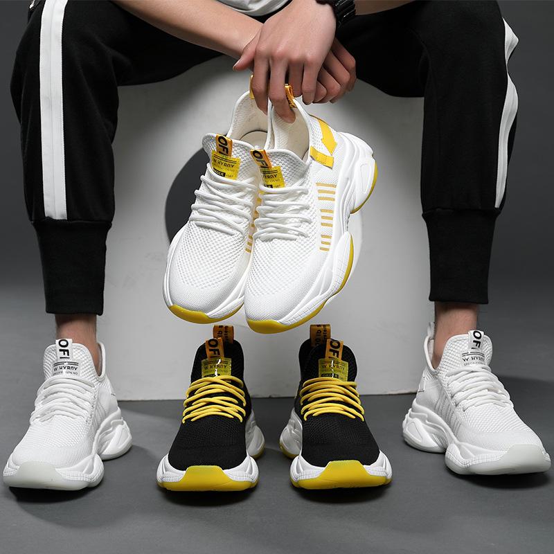 Übergröße Herrenschuhe Frühling und Herbst 2025 neue Mesh-Sportschuhe Mode Freizeitschuhe dicke Sohle Innenhöhe erhöhen Dad-Schuhe