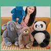Cartoon Panda Elephant Plush Pillow With Soft Pp Cotton For Kids Room Decor Characters Included)