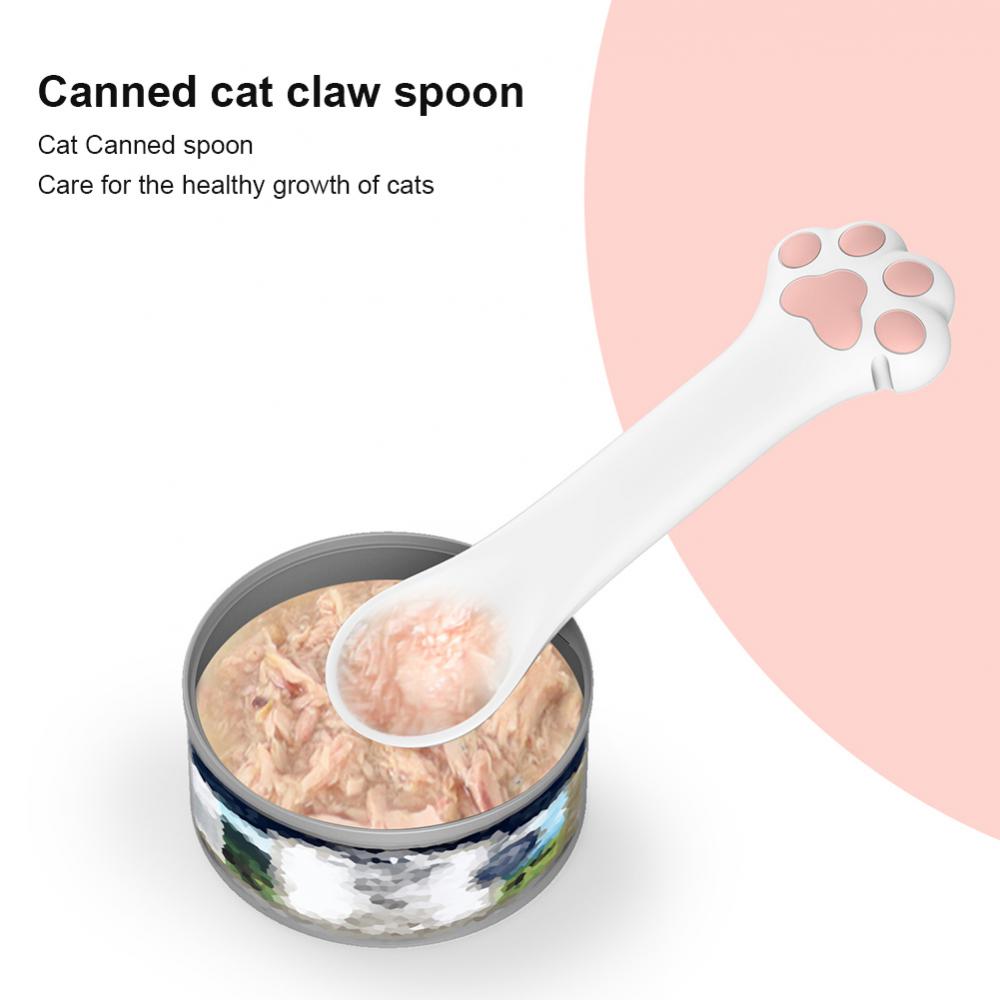 

Food Grade Can Opener Multifunctional Pet Can Spoon Non-toxic Airtight Performance 40g Pet Can Feeding Spoons Cat Accessories белый