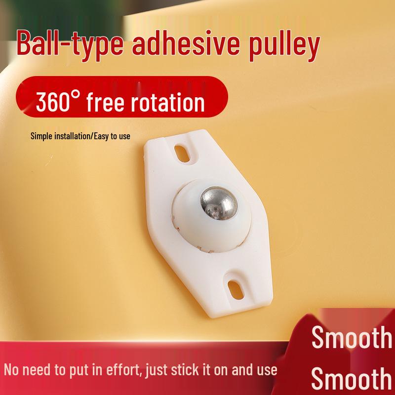 Adhesive Barber Shop Trolley Wheels - Set of 4 Silent Mobile Rollers