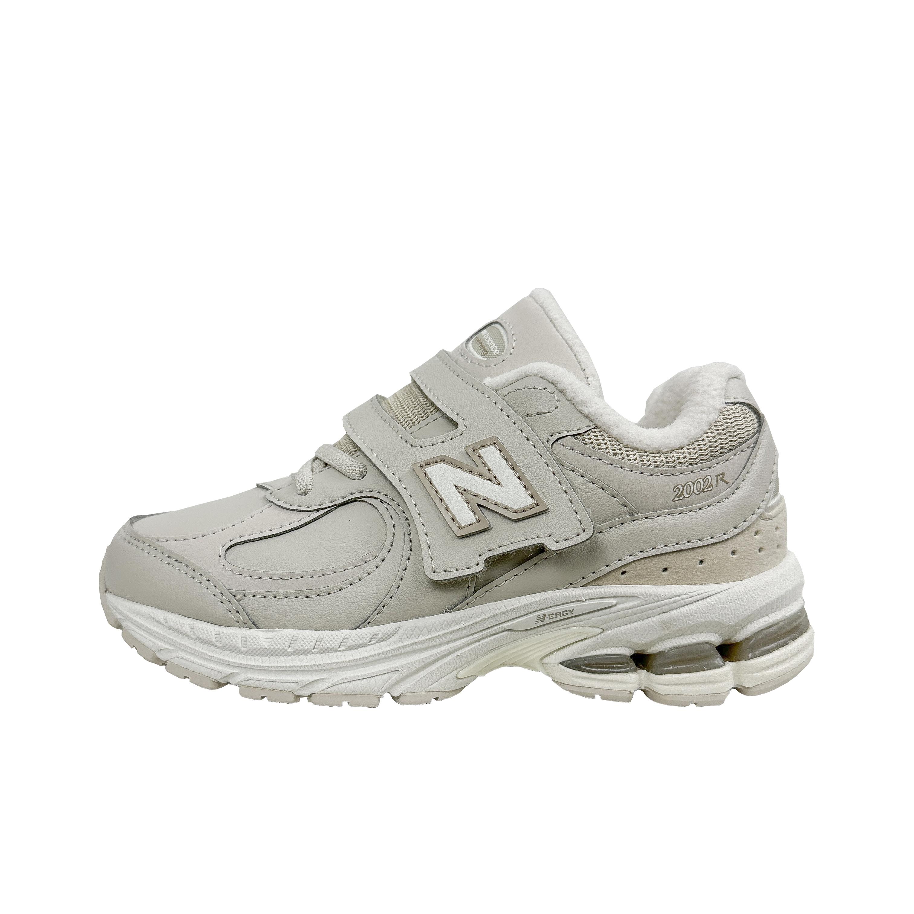 

New Balance 2002R Hook & Loop Little Kid бежевые детские кроссовки с флисовой подкладкой кремовые PV2002TM 28.5