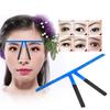 Permanent Eyebrow Makeup Ruler Reusable Tattoo Shaping Measure Tool Purple