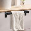 Mucmukn Towel Hanger, Kitchen, Approx. 7.7 Inches (19 Cm) Wide, Easy Installation for Kitchen, Bathroom, and Under-Sink Use (Black)