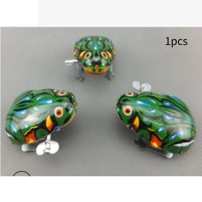 Colorful Vintage Metal Jumping Frog Toy For Kids Ideal For Imaginative Play
