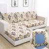 Neue Blumenmuster Stretch Wohnsofa Sitzkissenbezug Rückenlehnenbezug Schutzhülle für Couch Wohnsofa Abdeckung L-Form Chaiselongue Überwurf-Sets