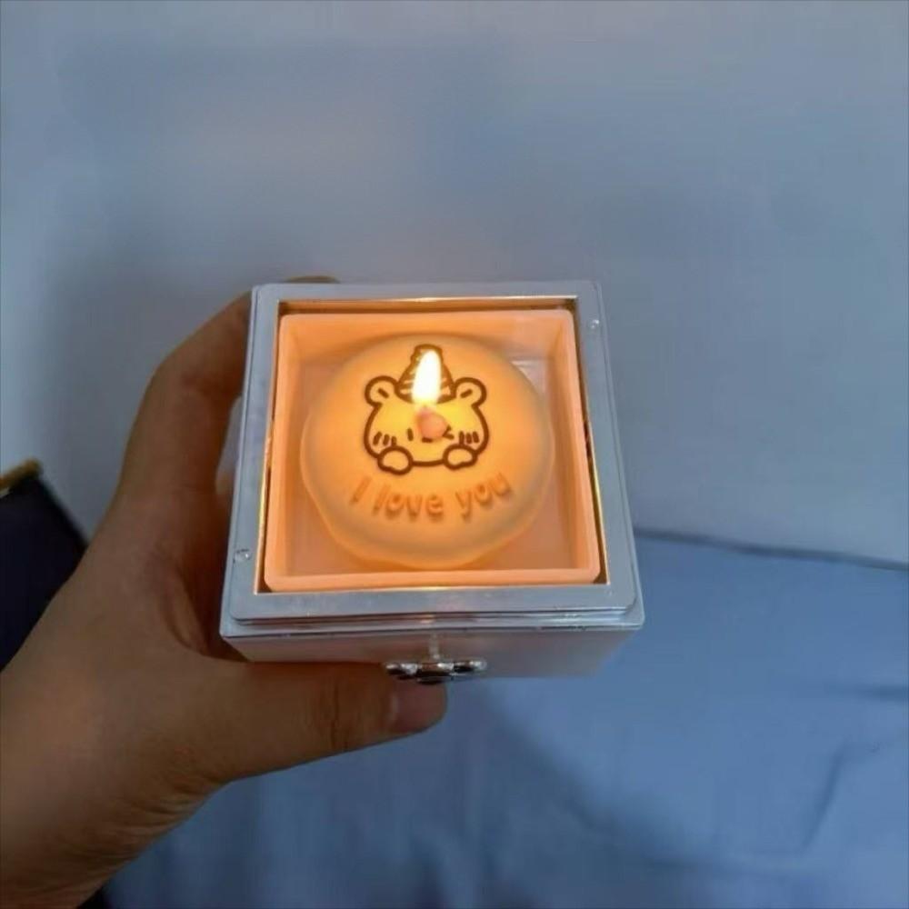 Valentýnský medvídek otočná prstýnková krabička úložná krabička dárková krabička k narozeninám pro milovanou osobu