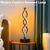 Modern Spiral LED Desk Lamp Button Controlled USB Tri Color Light Suitable for Bedside Office, Living Room, Dormitory Decoration