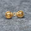 Gold Plated S925 Silver Vajra Spacer Bead for DIY Bracelet Pendant