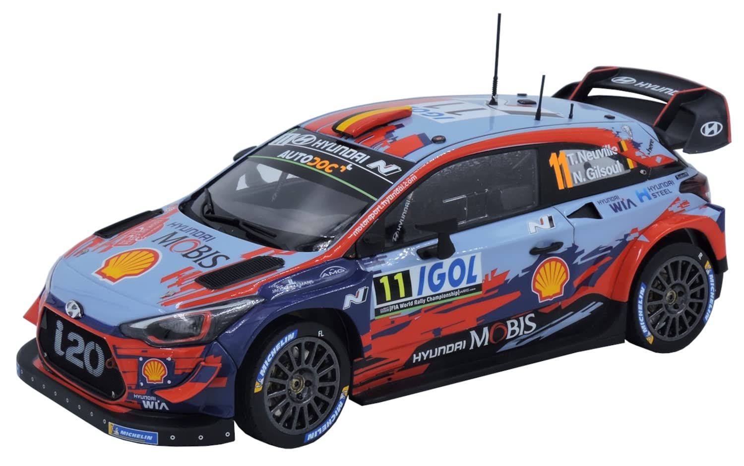 

Platz Belkits Scale Hyundai i20 Coupe WRC 2019 Tour de Corse Winner Plastic Model Kit BEL014 1/24