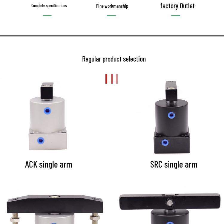 90° Pneumatic Rotary Angle Press Clamping Cylinder SRC25/32/40/50/60×90-R/L