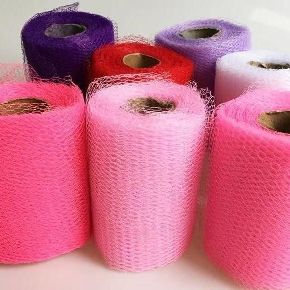 Bridal Vehicle Mesh Fabric With Wedding Flower Wraps For Elegant Car Styling