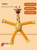 Children Suction Cup Toys Pop Tubes Stress Relief Telescopic Giraffe Hand Toys Sensory Bellows Toys Anti-stress Squeeze Toy Gift