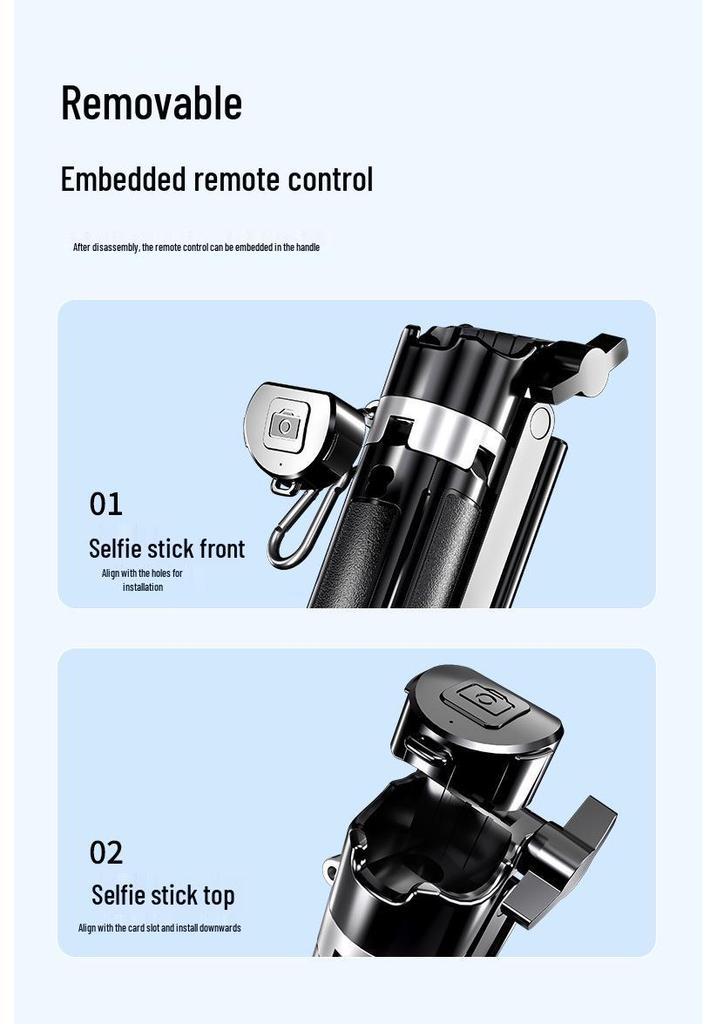 AEMAi Mini Selfie Stick: Portable Metal Tripod & Shooting Assistant for Travel & Live Streaming