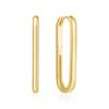Geometric Oval U-Shaped Ear Buckle Light Luxury Fashion Earrings Simple Temperament Fashion Commuting Must Enter Earrings