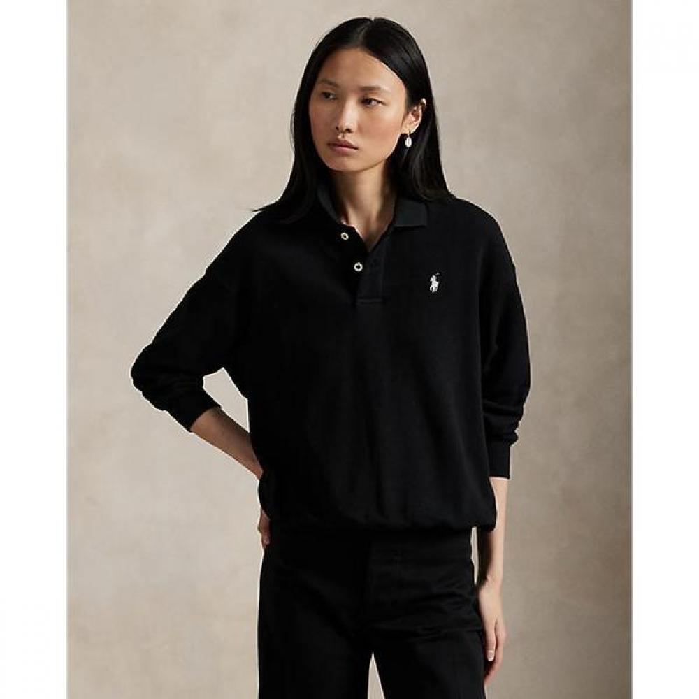 Polo Ralph Lauren Women S Lightweight Fleece Long Sleeve Polo Wmpokninfb20863001 XS