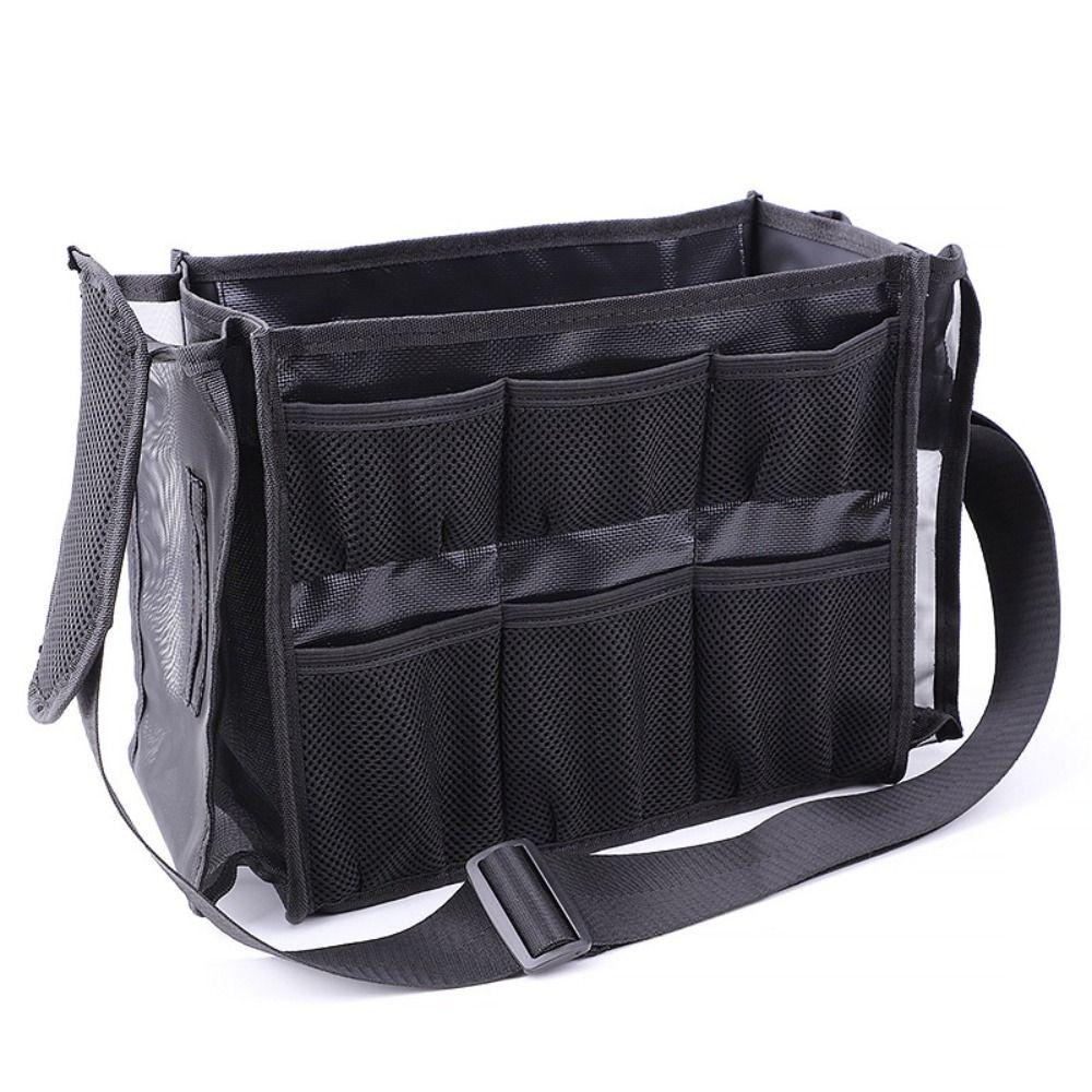 Large Capacity Cosmetic Brush Storage Bag Black Color Hair Stylist Bag  Makeup Application