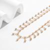 Sexy Aesthetic Sparkling Rhinestone Belly Waist Chain for Women Summer Bikini Tassels Body Jewelry Beach Festival Accessories