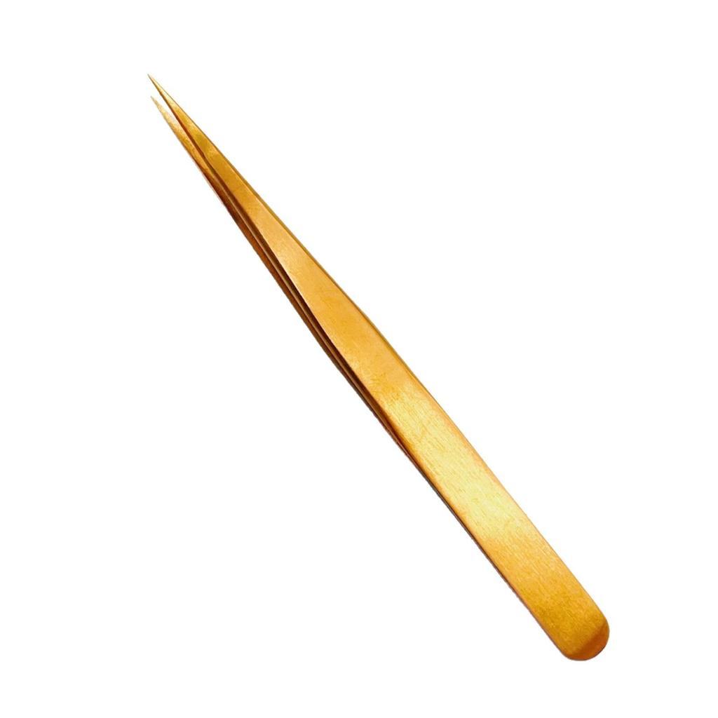 Iridescent High Precision Colored Eyelash Extension Tweezers - Small Straight Tweezers for Blooming & Planting