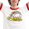 Coach Cotton Rainbow Pattern Trim Round Neck Short Sleeve T-Shirt Men Tops White CBL84-Y05