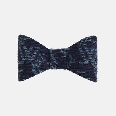 Denim-like Jacquard Ribbon Hair Clip Kids' Loti