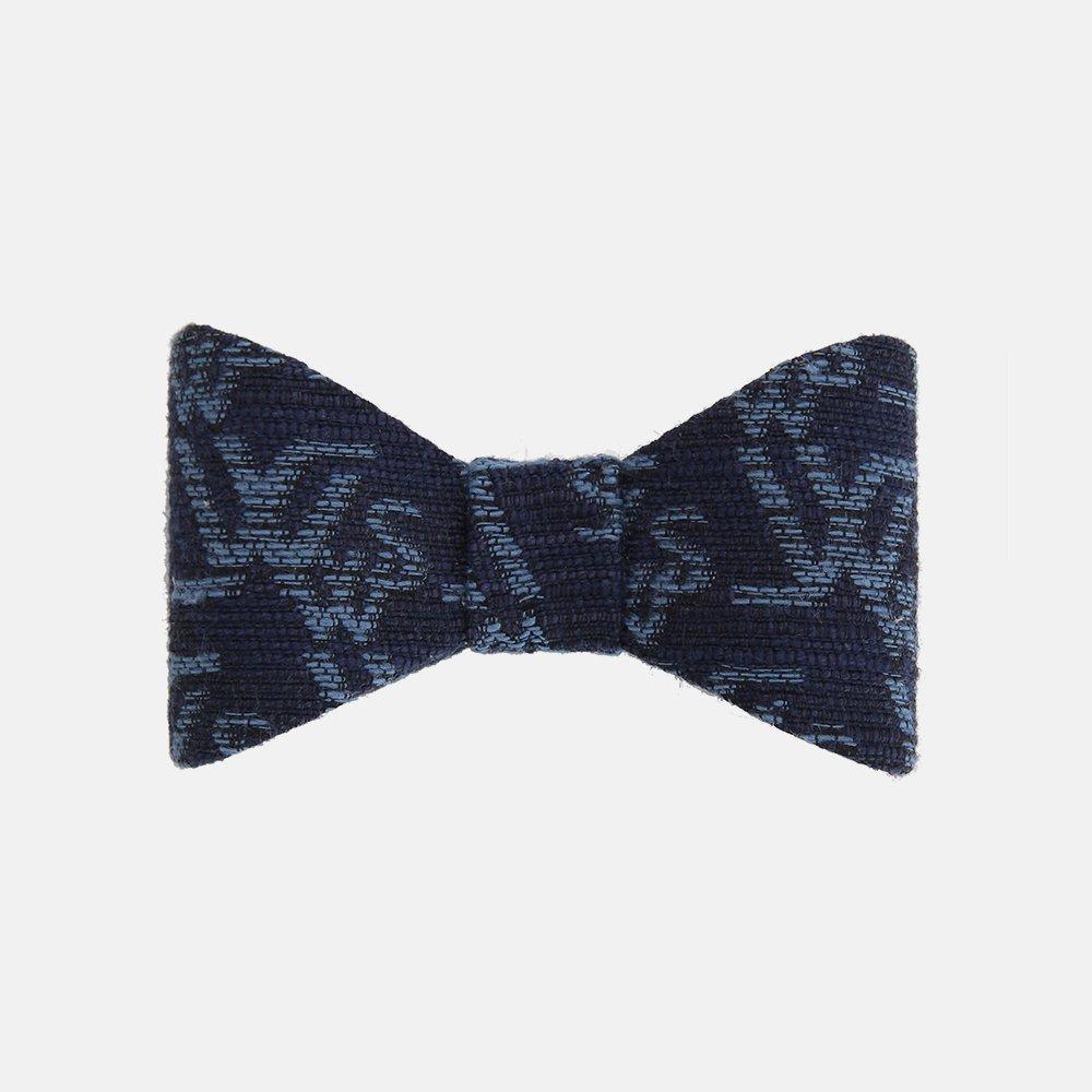 

Denim-like jacquard ribbon hair clip kids loti