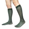 Men's Breathable Nylon Thin Dress Socks with Argyle Pattern Design Middle Calf Business Formal Socks Hosiery Gift