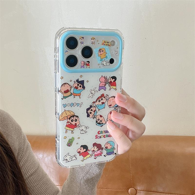 

Shin-chan Illustration Phone Case for iPhone 17, 16 Pro Max, 15, 14 - Anime Style iPhone 15 Pro