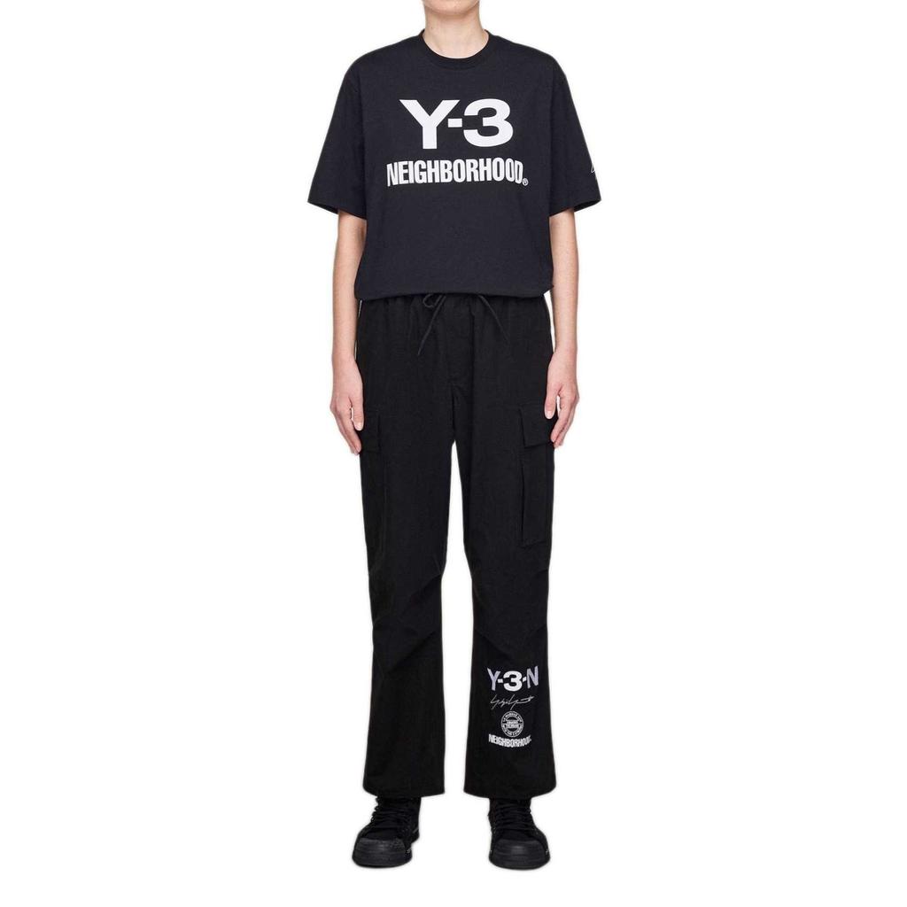 Y-3 x Neighborhood Logo Tee Black Unisex Tops JW6999