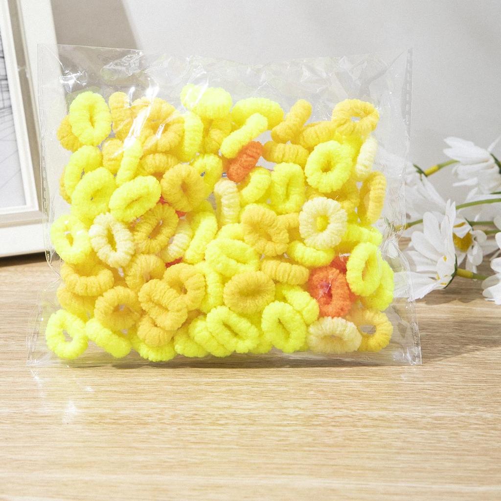 100/200 Stück Haarschmuck für Mädchen Bunte elastische Haargummis Geeignet für Party Urlaub Haarstyling Perfekte Geschenke für Mädchen