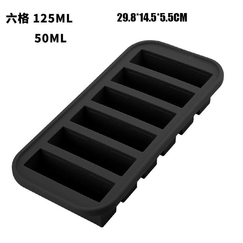 2/4/6/10 Grid Silicone Freezer Tray Ice Cube Mold with Lid Baking Mold Food Freezing Container Sauce Box Manufacturer Dropship