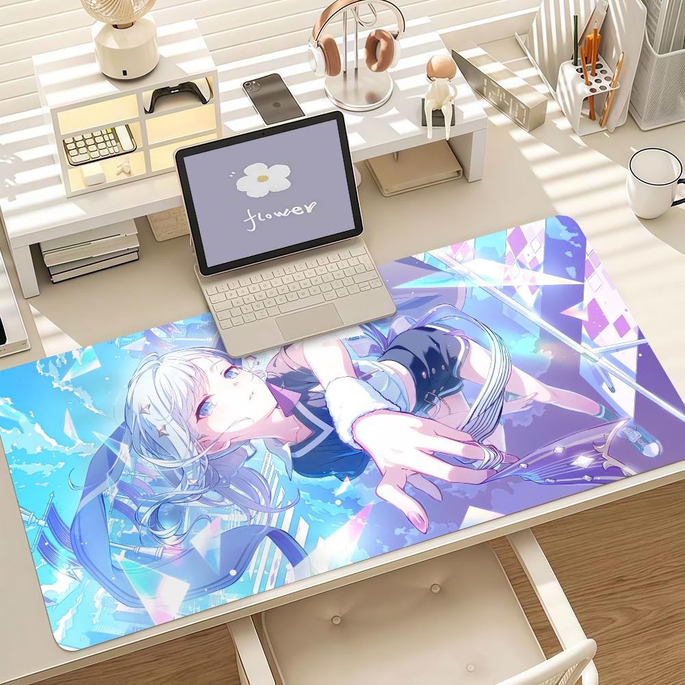 Cartoon Yyoisaki Kkanade Game Mouse Pad Anti Slip Rubber Edge Locked Thickened Laptop Gaming Desk Mat
