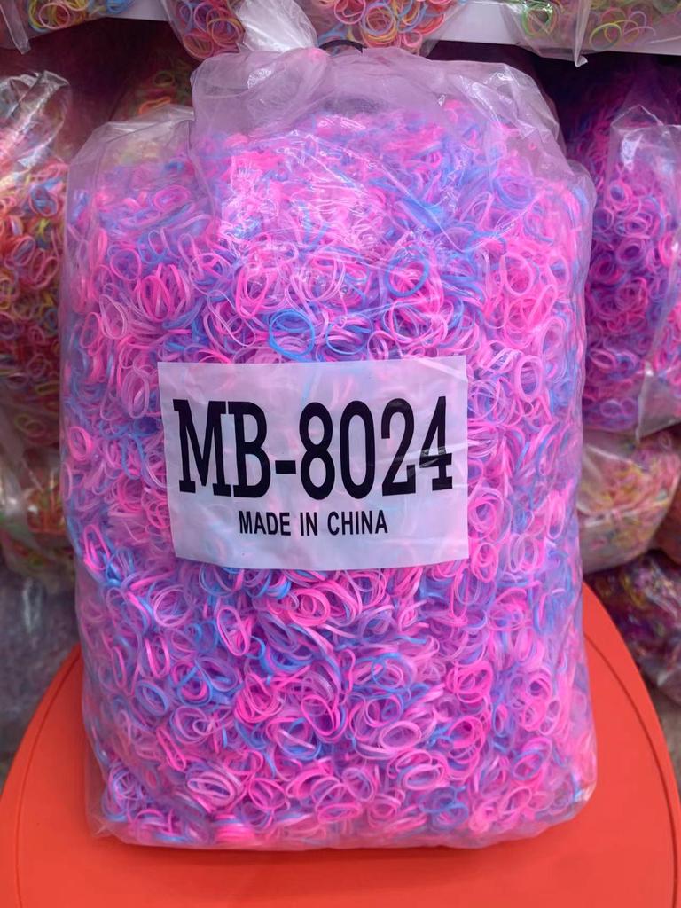 8024 High Elasticity Colored Hair Ties: Children's Small Rubber Bands In Bulk