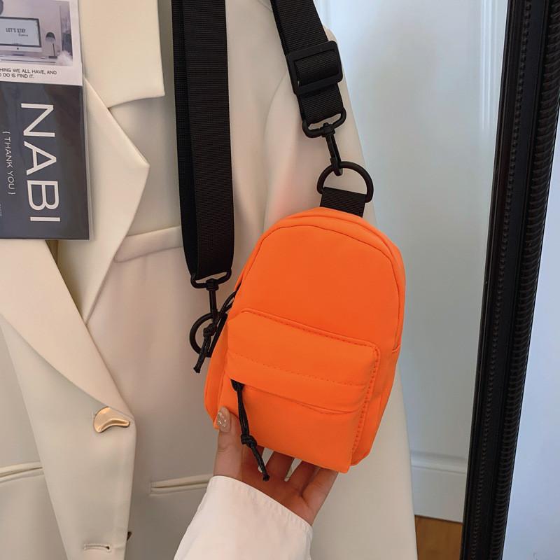Trendy Minimalist Casual Crossbody Bag For Kids Stylish Nylon Chest Pack