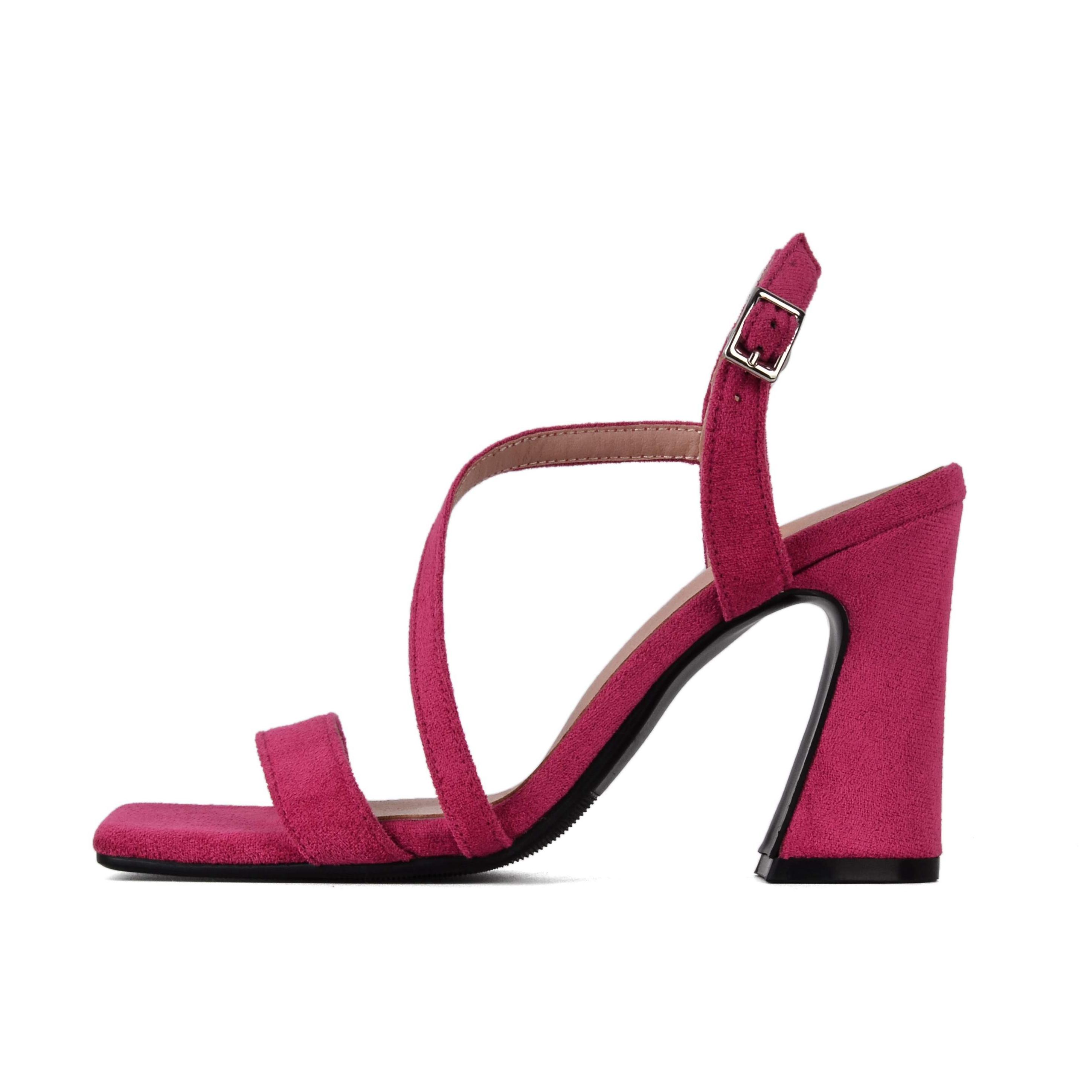 Летняя обувь Krazing Pot из флока с открытым носком на очень высоком каблуке — фото 23