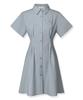 Urban Dress French Linen Like Slim Shirt Dress Powder Blue