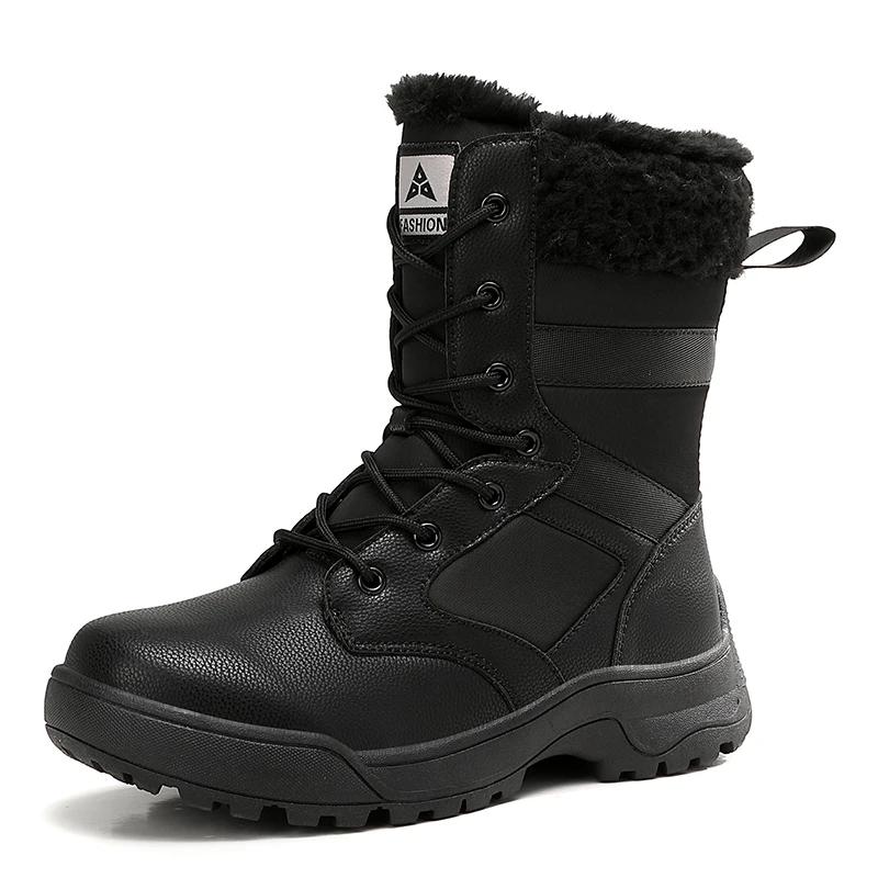 Fashion Women's Boot for Women Winter Ankle Boots Platform Waterproof Snow Boots Leather Flat with Thigh High Womens Comfort Hiking Boot