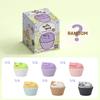 Korean Sitting Kitten Mini Doll In Officer Meow Costume Blind Box Figurine