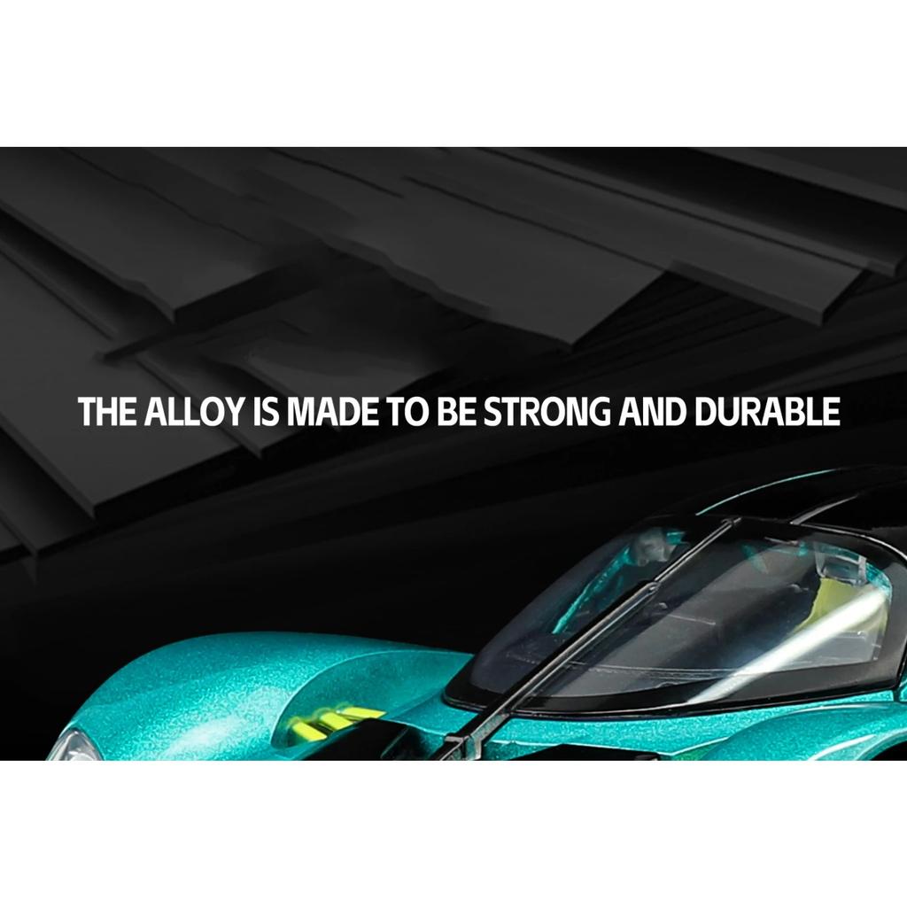 NEW 1/23 Aston Martin Valkyrie Supercar Alloy Model Car Toy Diecasts Metal Casting Sound and Light Car Toys for Children Vehicle