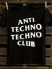 Anti Techno Techno Club Oversized T-Shirt Mens Tshirt Womens Tshirts with Letters Print Short Sleeves T-Shirt Casual Street Tee Shirt Top