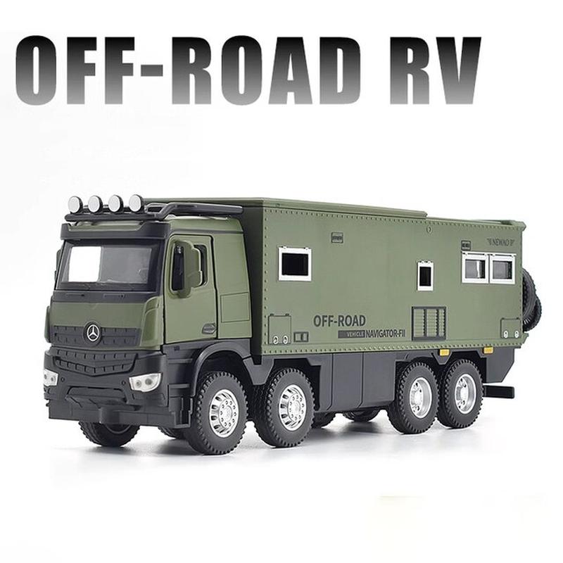 1/24 NOMADISM NAVIGATOR Benz 8X8 Alloy Die Cast Toy Car Model Sound and Light Children's Toy Collectibles Birthday Gift