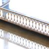 Baza decorativă cu oglindă pentru servire/dresing dreptunghiulară din metal