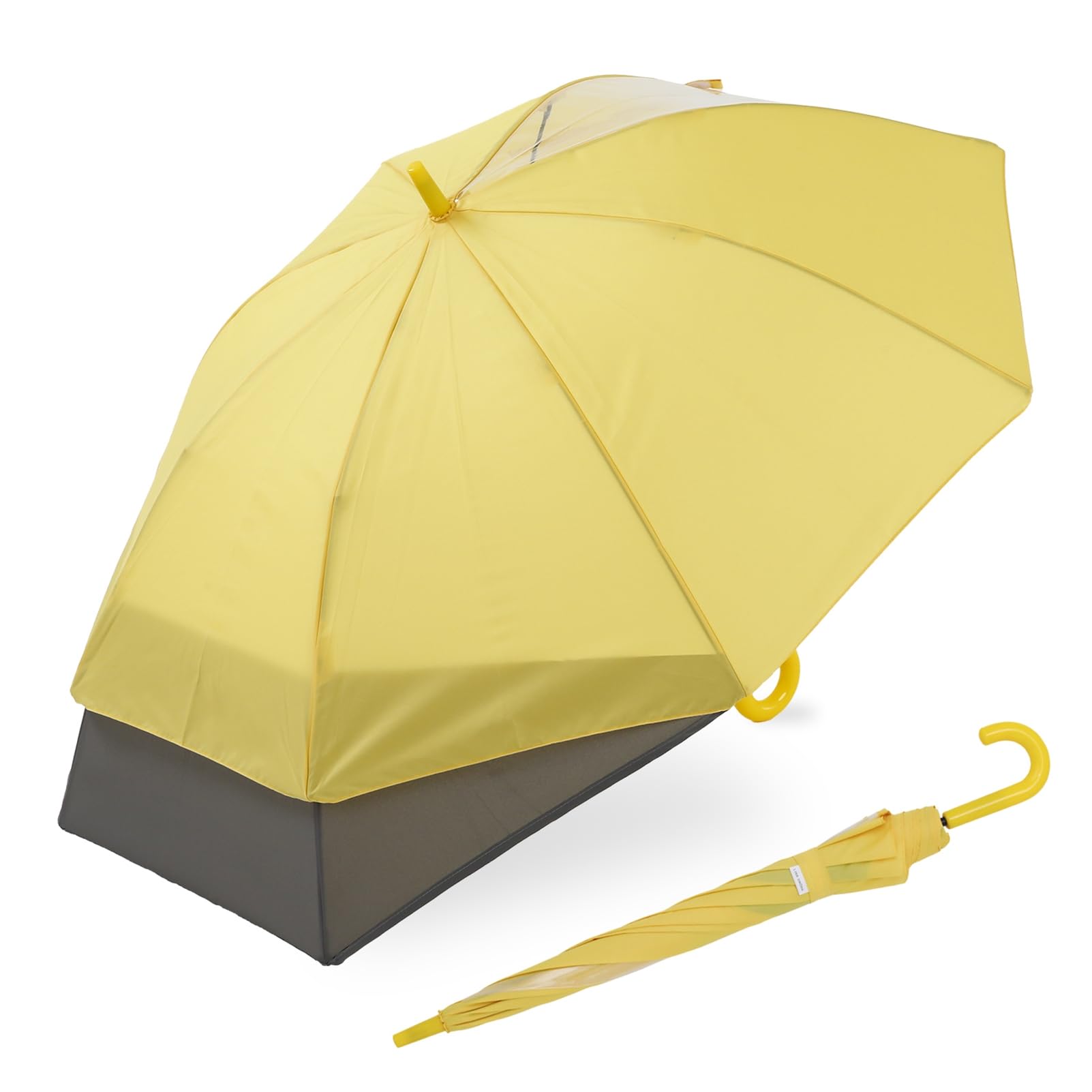 

Зонт детский Ogawa Long Extendable Back с закругленным концом Transform Jump 8 Stretchy Reflective Lens Transparent Water Repellent 54643, Зонт детский, жёлтый