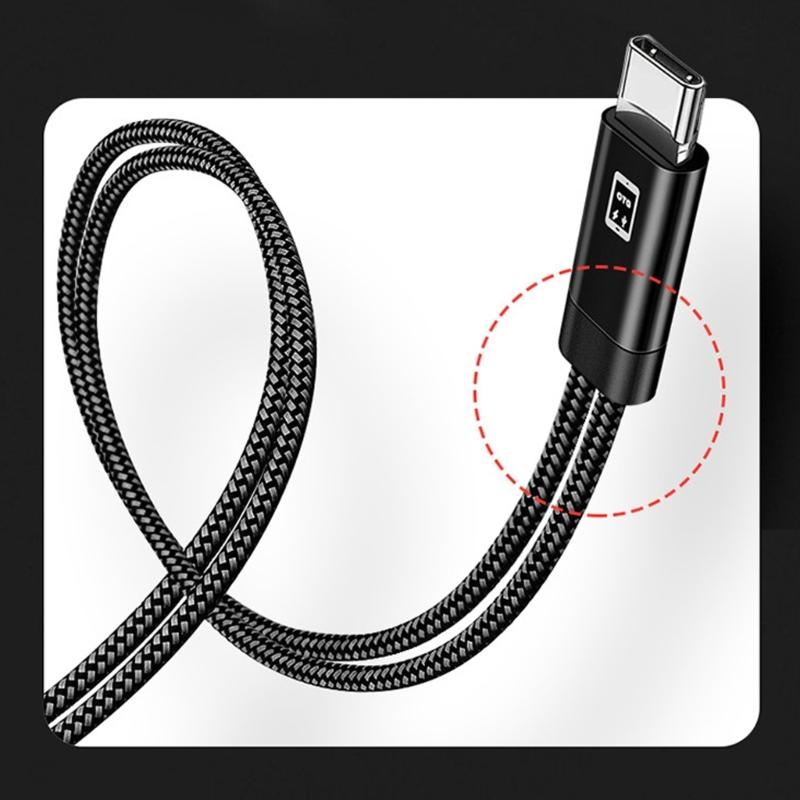 Durability OTG Adapter Cable Featuring Type C USB Port for Seamlessly Device Connection Fast Charging Cable 150cm