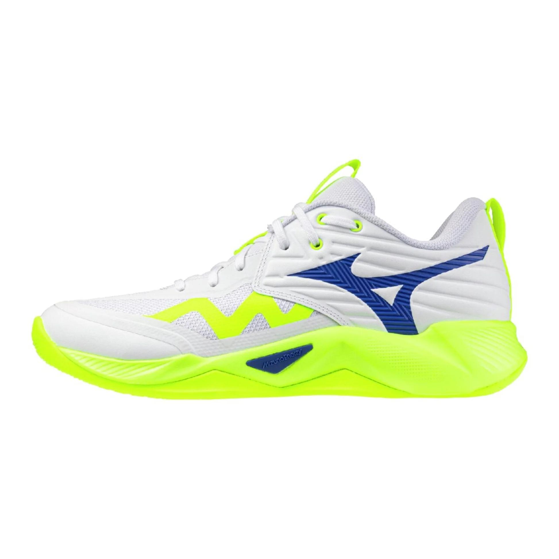 

Mizuno Wave Momentum Pro Leather Comfortable Durable Casual Volleyball Shoes Unisex sneaker White Green V1GA254039 36