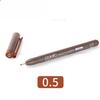 Japanese Colored Hook Line Pen Waterproof Art Supplies Anime Architectural Design Ink Tube Drawing Pen Watercolor Outline Marker