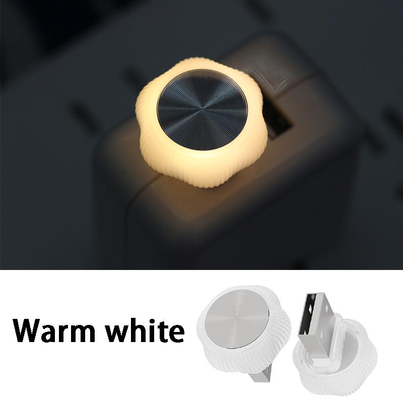 New Car USB Atmosphere Light Universal  wire-free LED car breathing light, mini decorative flower-shaped colorful night light
