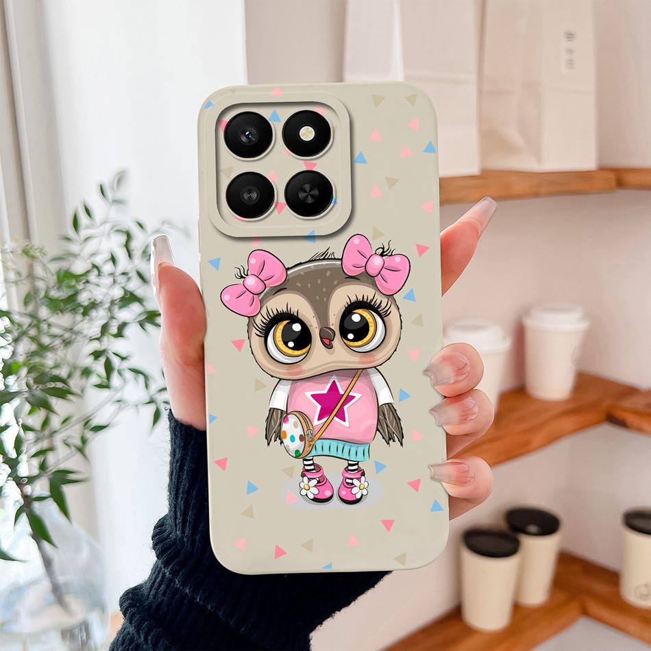 For Honor X7D X9D Case Colorful Hearts Soft Liquid Silicone Full Protection Phone Back Cover For Honorx7d Honorx9d Fashion Funda