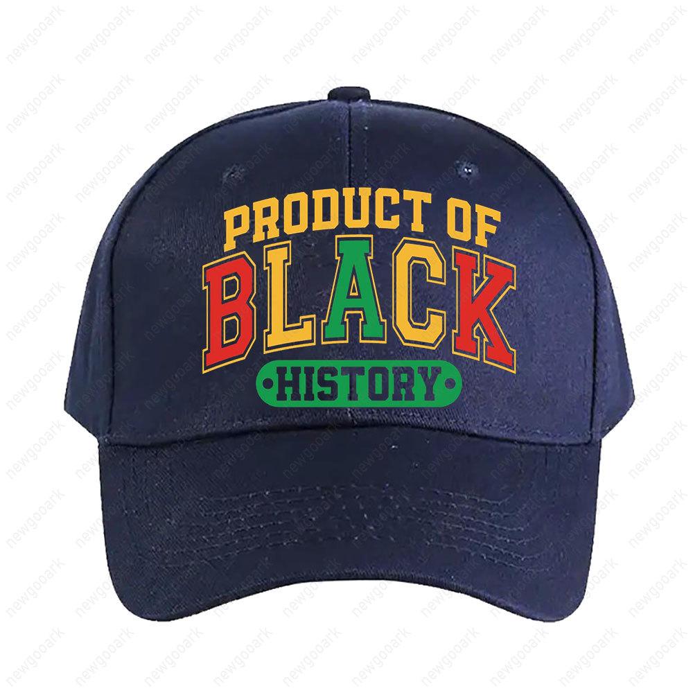 Roduct of Black History Women Unisex Peaked Hat Fashion Casual Adjustable Printed Baseball Caps
