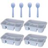 Wheat Straw 4-Compartment Bento Box