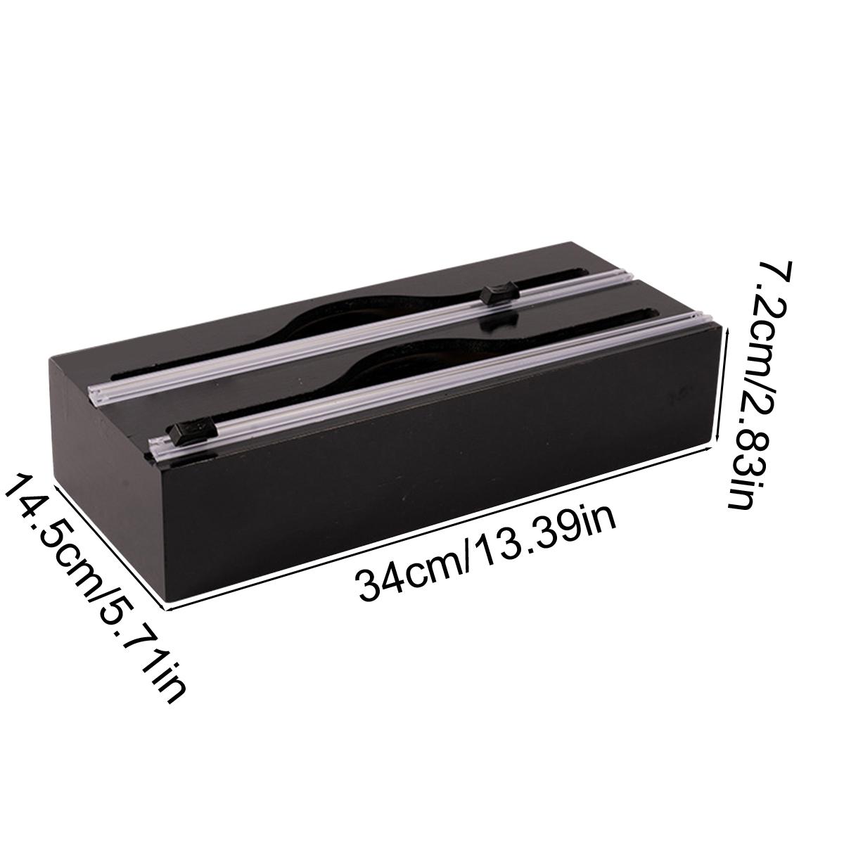 

Органайзер для пищевой пленки с резаком, коробка для резки фольги, кухонный органайзер для ящиков рабочего стола с возможностью крепления на стену